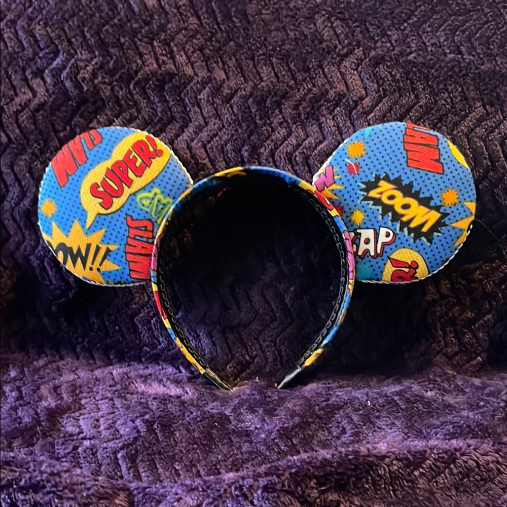Comic Book Style Mouse Ears Headband